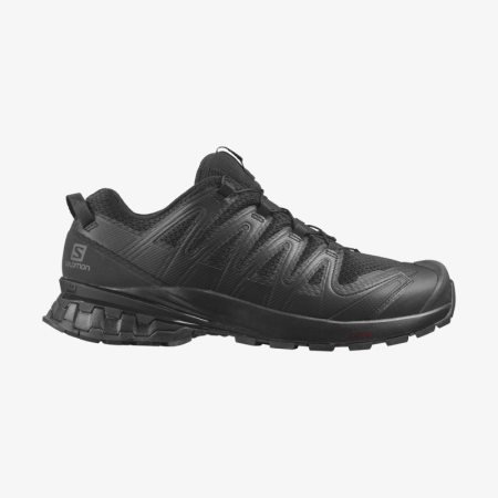 Salomon XA PRO 3D v8 WIDE Mens Trail Running Shoes Black UK HBEU
